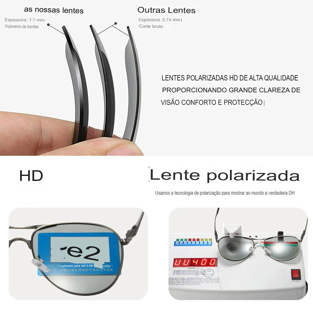Óculos de Sol Masculino - Modern
