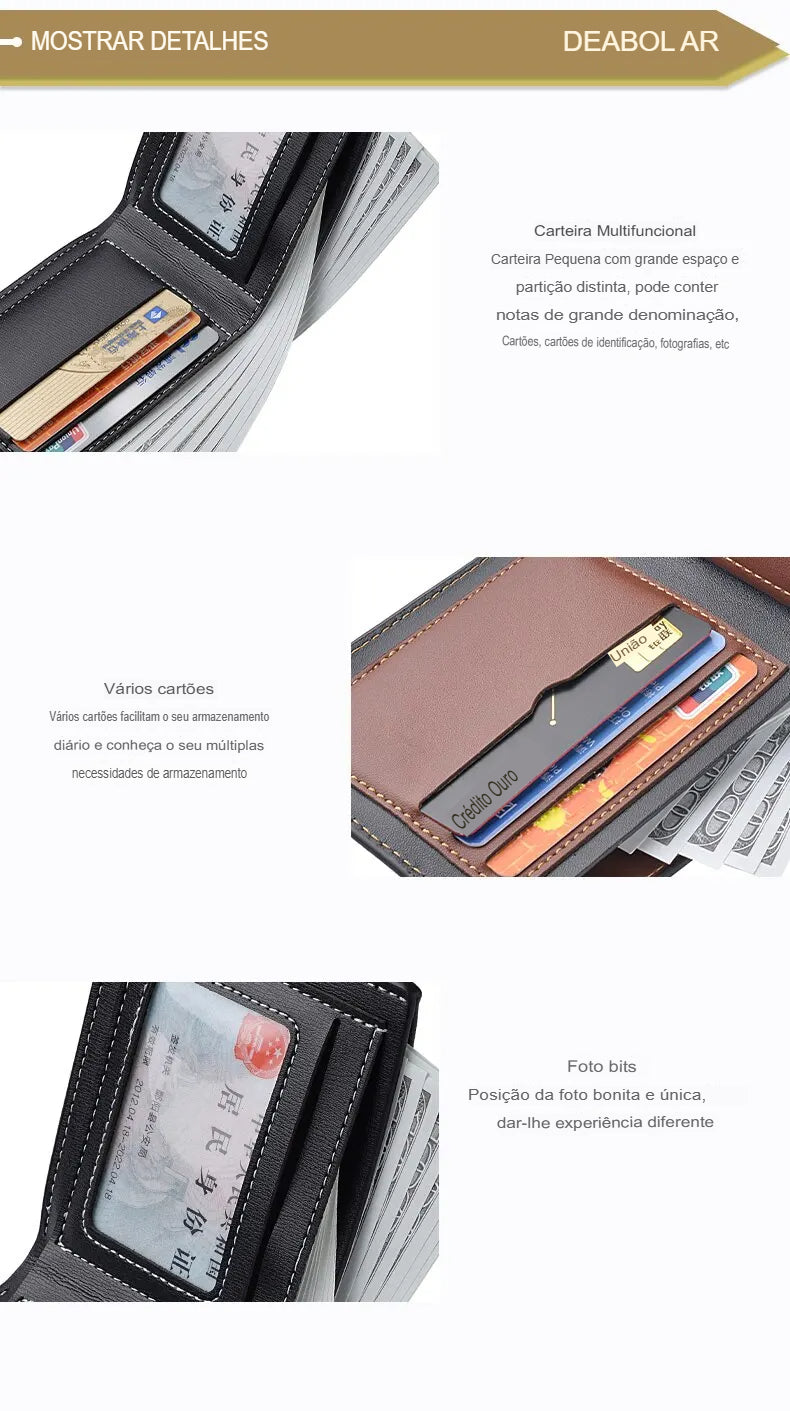 Carteira Masculina Esporte Fino