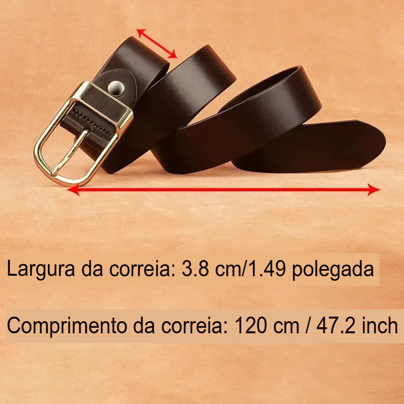 Cinto Masculino de Couro Genuíno
