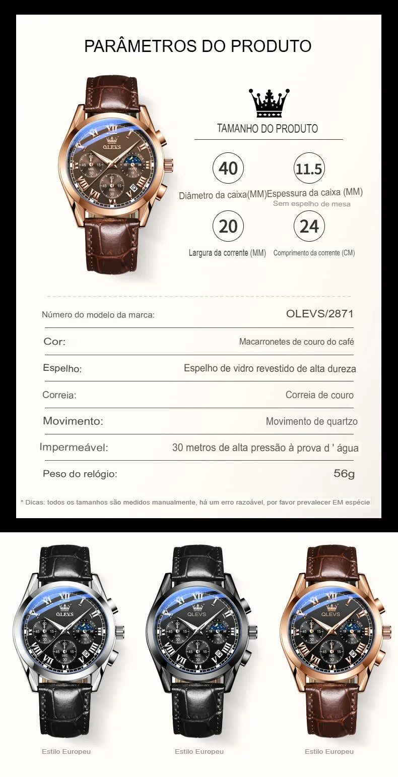 Relógio Masculino - Million