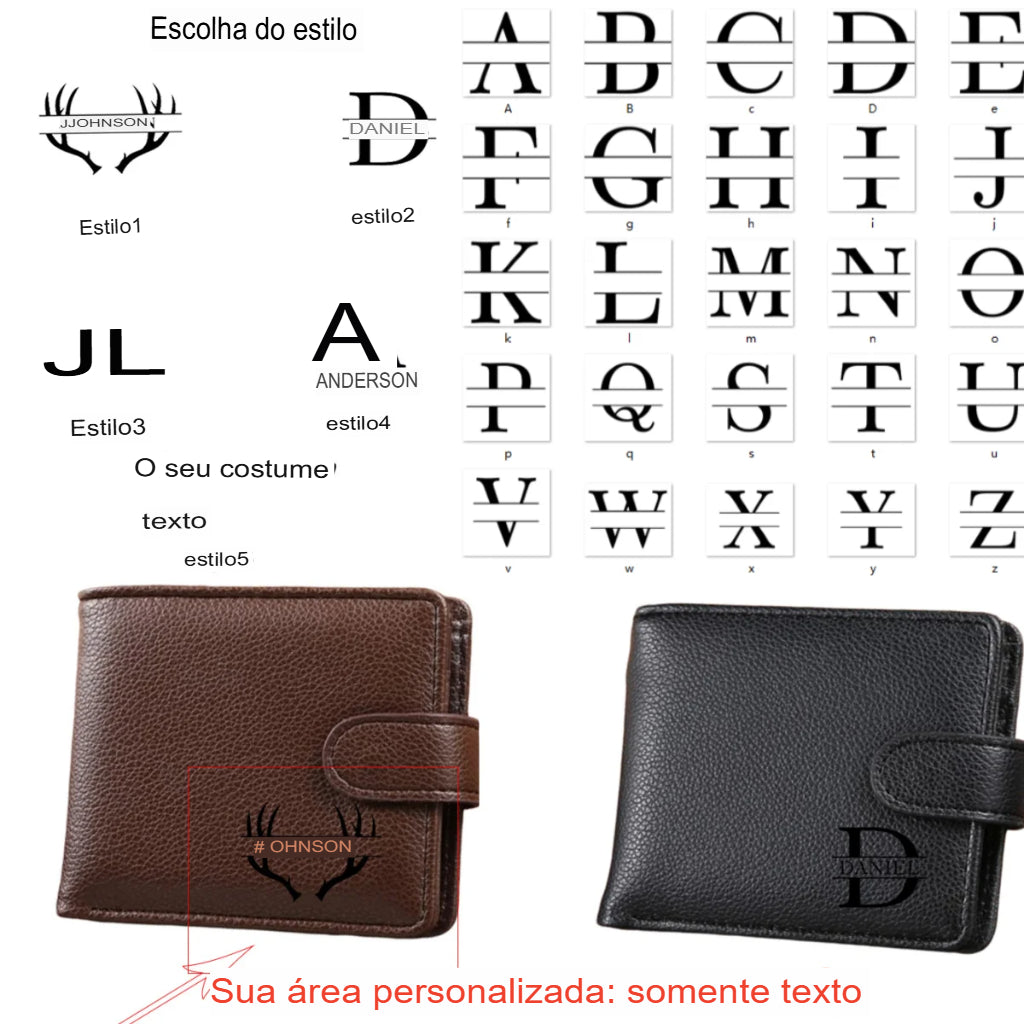 Carteira Masculina - Personalizada
